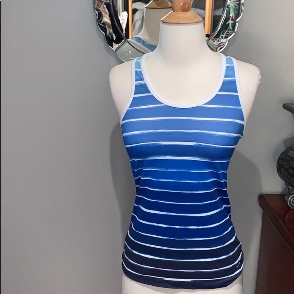 C9 by Champion Ombre Blue Athletic Tank Top